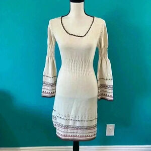 Adrianna papell petite boho sweater dress in size petite small